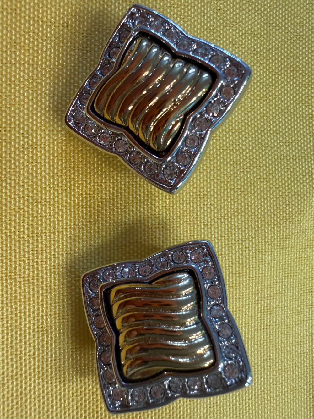Park Lane Gold & Silver Sparkling Clip-On Earrings